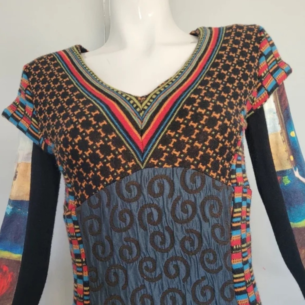 Aventure Des Toiles Sweater Dress with Circus Sleeves, VGUC, Size 4 - Picture 2 of 5
